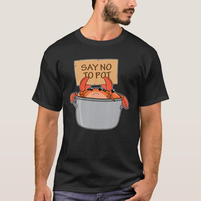 Camiseta Famoso cangrejo hirviendo cocinando marisco Chef (Anverso)