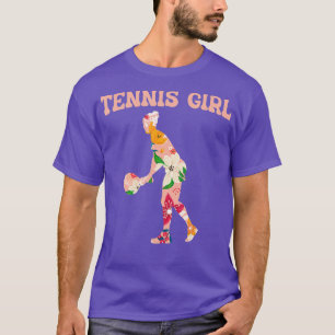 Camiseta Famoso Chica de tenis de pista de tenis deportista