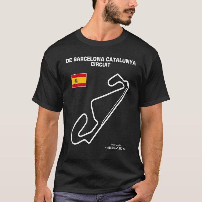 Camiseta Famoso circuito de motos de Catalunya Barcelo (Anverso)