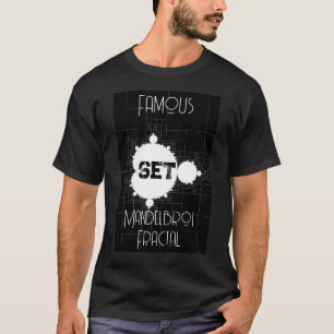 Camiseta Famoso conjunto de Mandelbrot personalizado con no