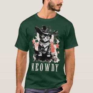 Camiseta Famoso Cowboy Cat Cowgirl Meow Howdy Meowdy 6
