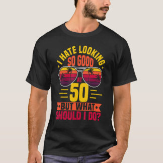 Camiseta Famoso cumpleaños número 50 que dice mamá de papá 