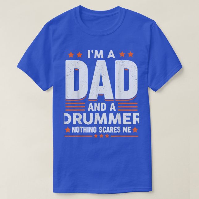 Camiseta Famoso Drummer papá dice el día de los padres de p (Diseño del anverso)