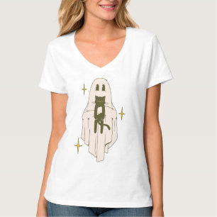 Camiseta Famoso fantasma de Boo sosteniendo Halloween de ga