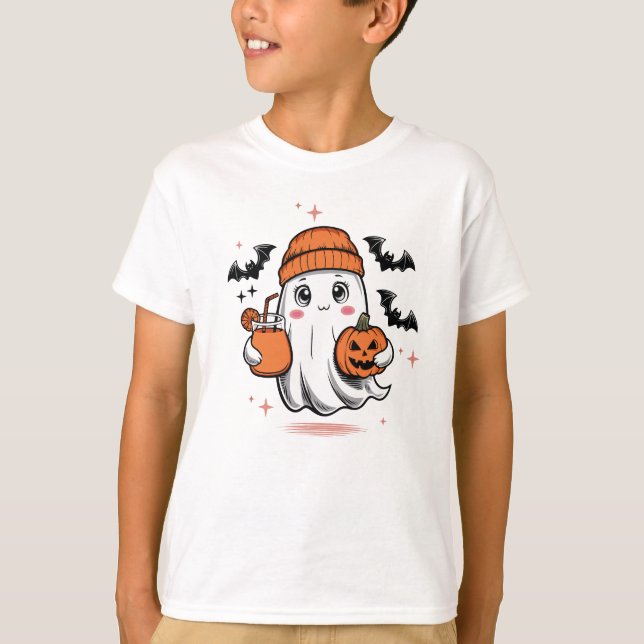 Camiseta Famoso fantasma de Fantasma Boo Jee de Halloween (Anverso)