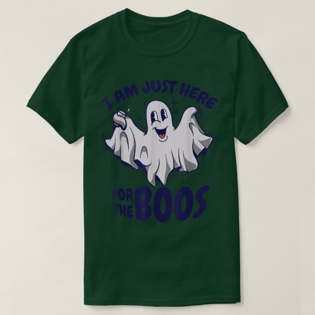 Camiseta Famoso Fantasma de Halloween dice que estoy aquí p (Diseño del anverso)