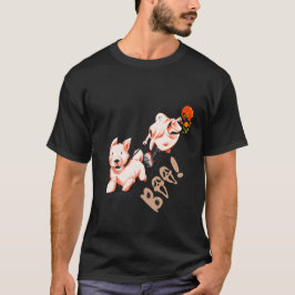 Camiseta Famoso fantasma de Halloween engañado por perro