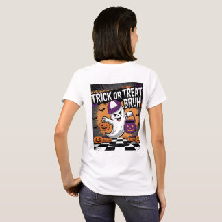 Camiseta Famoso fantasma de Halloween y calabazas