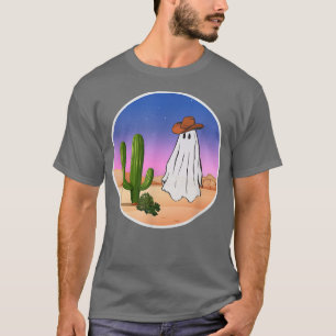 Camiseta Famoso fantasma de vaquero en escena del desierto 