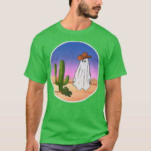 Camiseta Famoso fantasma de vaquero en escena del desierto 