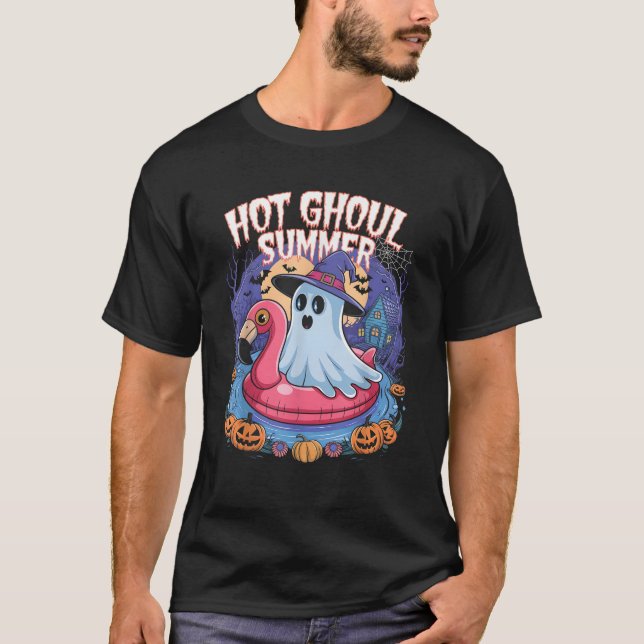 Camiseta Famoso fantasma de verano caliente Halloween Fanta (Anverso)