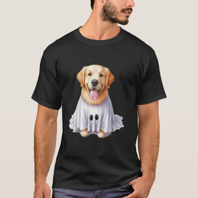 Camiseta Famoso fantasma Golden Retriever Dog Lover Hallowe (Anverso)