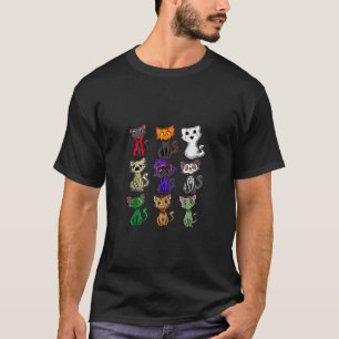 Camiseta Famoso fantasma negro de gato Scary Kitten Hallowe