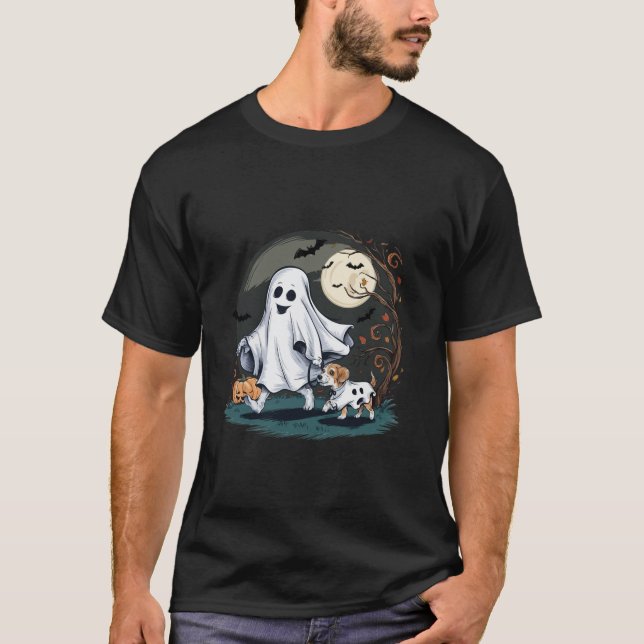 Camiseta Famoso fantasma Walking Dog Spooky Season Hallowee (Anverso)