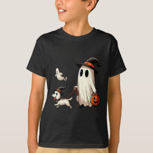 Camiseta Famoso fantasma Walking Dog Spooky Season Hallowee