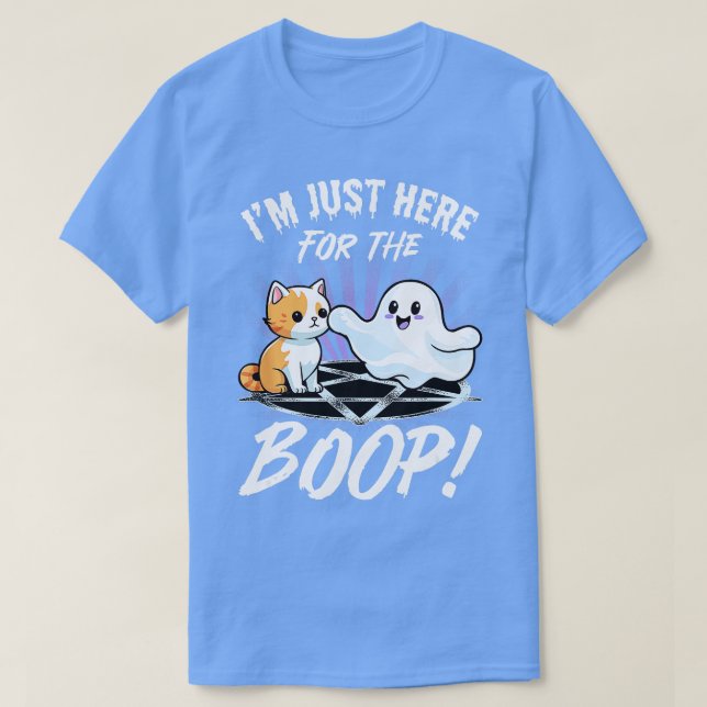 Camiseta Famoso gato Boop Pun Fantasma Halloween Halloween (Diseño del anverso)