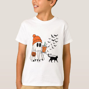 Camiseta Famoso Gato Fantasma Gato Gato Gato Halloween Fant