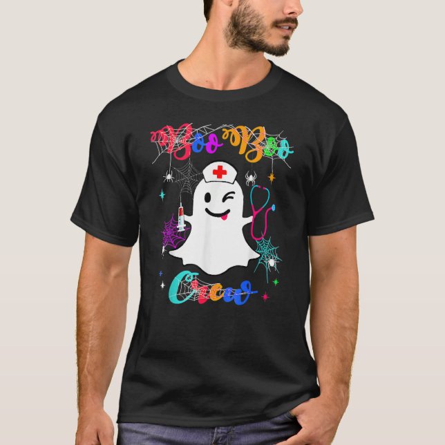 Camiseta Famoso Ghost EMS EMT Enfermera paramédica Hallowee (Anverso)