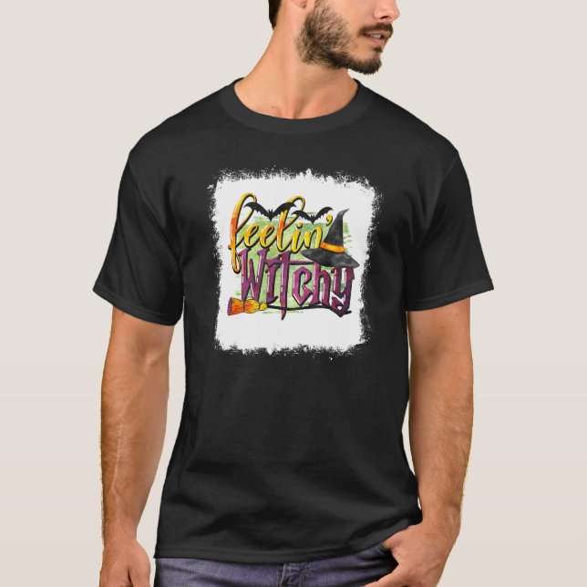 Camiseta Famoso Halloween, Gorra de brujas de Feelin blanqu (Anverso)