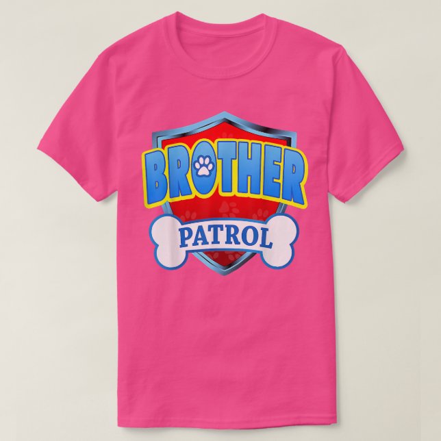 Camiseta Famoso Hermano Patrulla Perro Mamá, Papá Para Homb (Diseño del anverso)