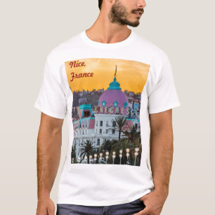 Camiseta Famoso hotel de lujo Hotel Negresco en Niza Franci