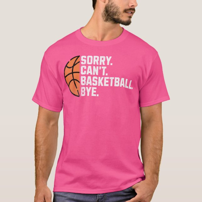 Camiseta Famoso jugador amante de baloncesto mamá no puede  (Anverso)
