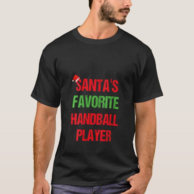 Camiseta Famoso jugador de balonmano Navidades de Pajama (Anverso)