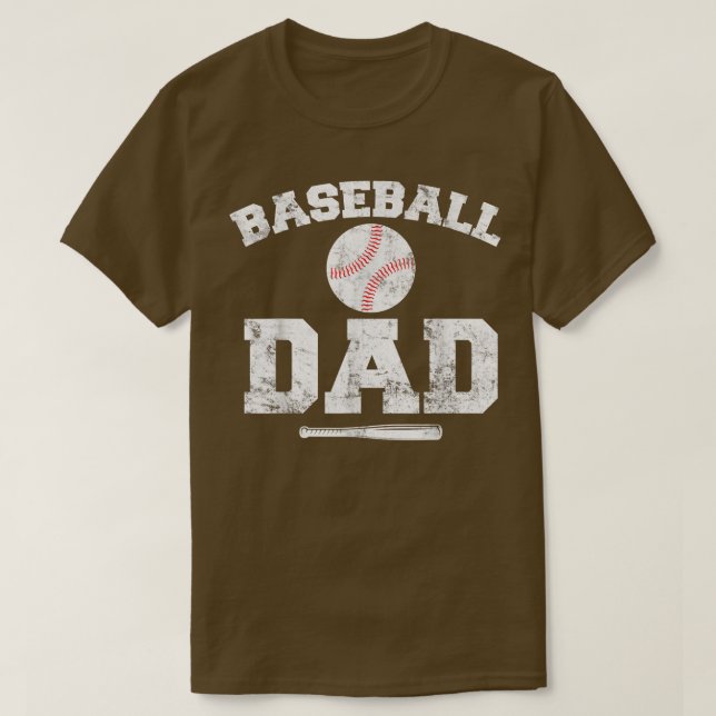 Camiseta Famoso jugador de entrenador de béisbol papá Vinta (Diseño del anverso)