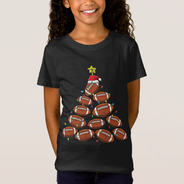 Camiseta Famoso jugador de fútbol equipo árbol de Navidad (Anverso)
