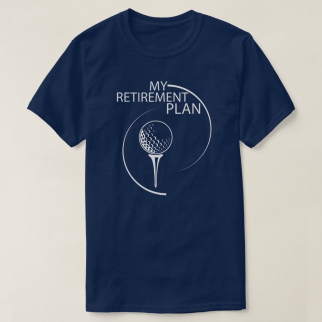 Camiseta Famoso jugador de golf Retirement Retiree (Diseño del anverso)