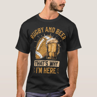 Camiseta Famoso jugador de rugby de equipo de cerveza