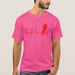 Camiseta Famoso latido de pesca con marea de pesca