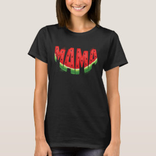 Camiseta Famoso Mama Watermelon Summer Fruit Family coincid