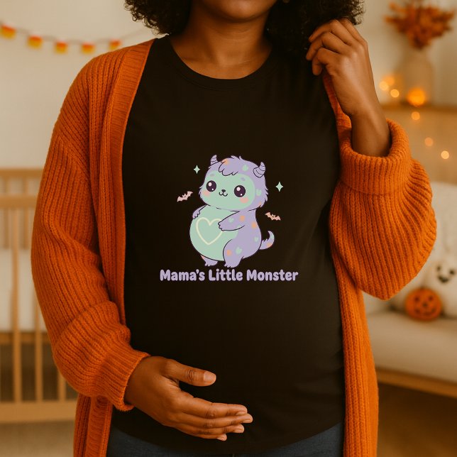 Camiseta Famoso Mamas Halloween Pequeño Monstruo embarazada (Subido por el creador)