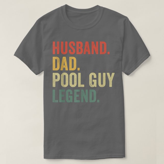 Camiseta Famoso Marido De Natación Piscina Piscina Guy Lege (Diseño del anverso)