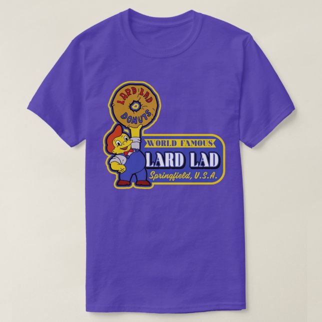 Camiseta Famoso mundo de Lard Donuts (Diseño del anverso)