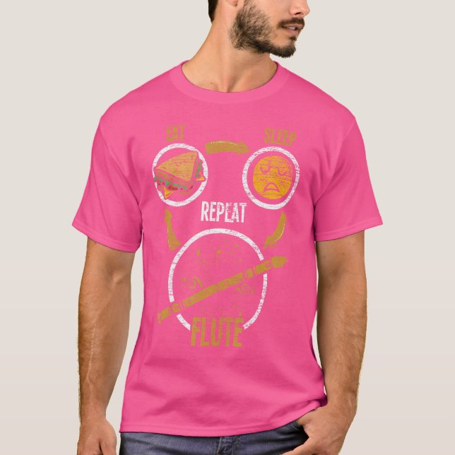 Camiseta Famoso músico de flautista flautista regalo Idea F (Anverso)