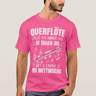 Camiseta Famoso músico de instrumentos fluidos Woodwind Flu