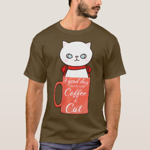Camiseta Famoso Naranja Cat Coffee Mug Cat Lover Nacimiento