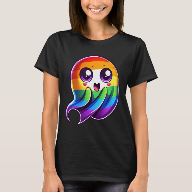 Camiseta Famoso orgullo gay arcoiris (Anverso)
