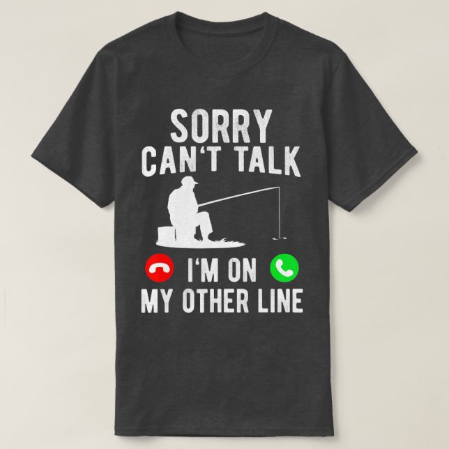 Camiseta Famoso padre de la pesca hombres Funny Reel Guay F (Diseño del anverso)