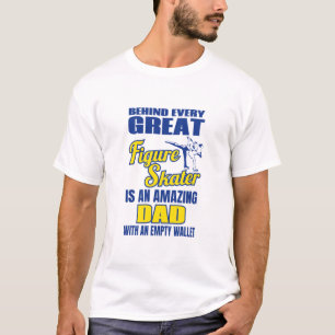 Camiseta Famoso padre del patinaje sobre hielo detrás del