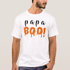 Camiseta Famoso papá Boo Naranja Halloween