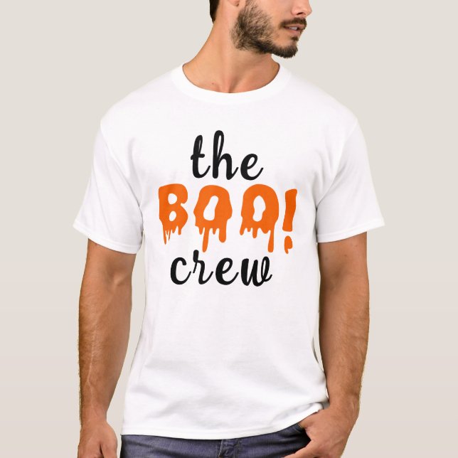 Camiseta Famoso papá Boo Naranja Halloween (Anverso)