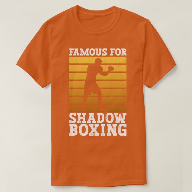 Camiseta Famoso Para El Boxeador Sombra De Boxeo (Diseño del anverso)
