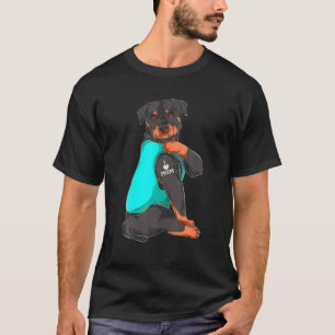 Camiseta Famoso Perro Mamá Rottweiler Me Encanta Mamá Tatto