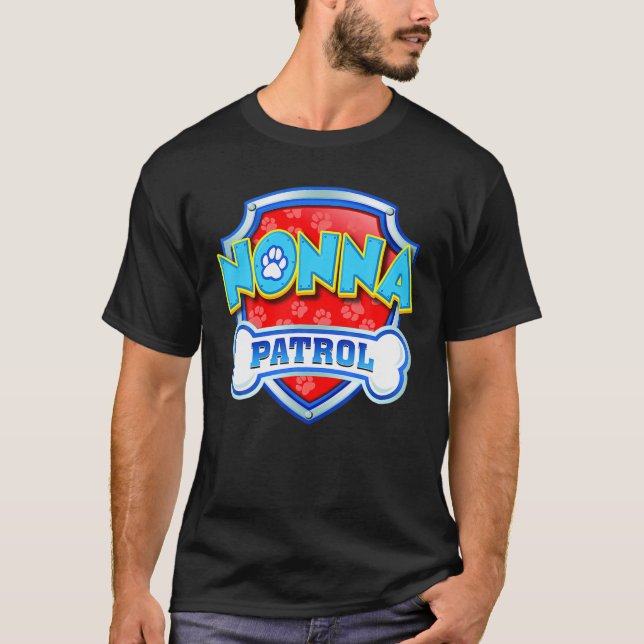 Camiseta Famoso Perro Patrulla No Patrulla Mamá, Papá Para  (Anverso)