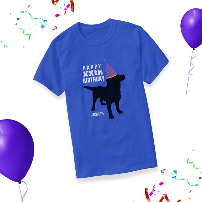 Camiseta Famoso Personalizado de perro de Black Lab Edad y  (Subido por el creador)