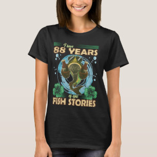 Camiseta Famoso pescador de cumpleaños de 88 años