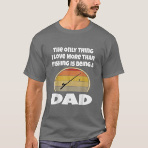 Camiseta Famoso pescador papá pescador padre Retro Sunset F